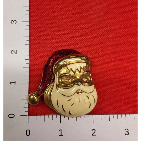 Christmas Pins/ Brooch Set of 2 Christmas Santa C… - image 8