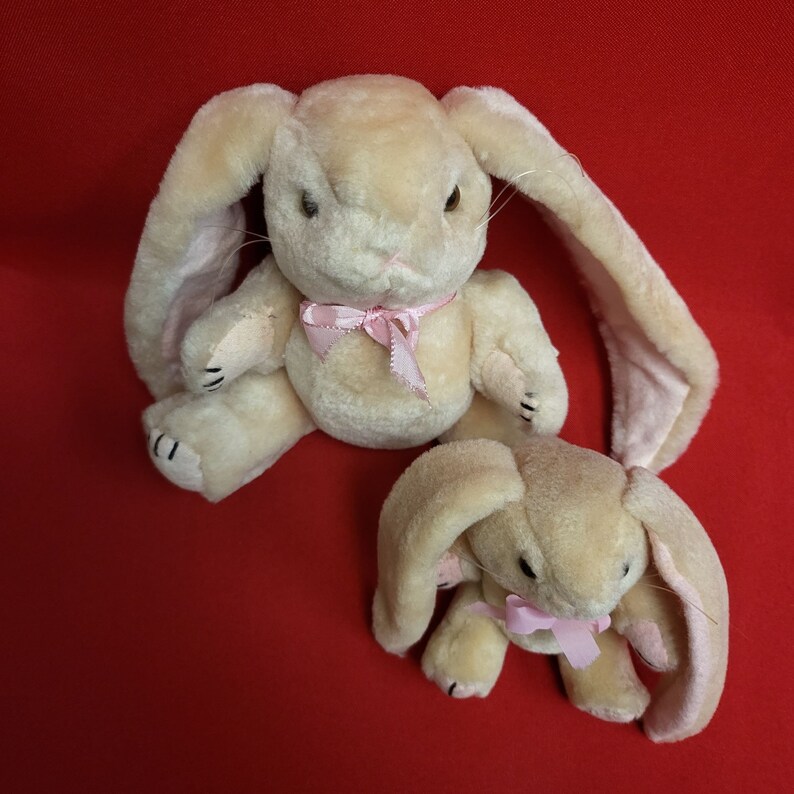 Vintage Mother Child Long Eared Jointed Bunny Rabbits Set of 2 - Etsy