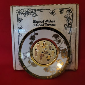 Chokin The Hamilton Collection Eternal Wishes of Good Fortune Youth Decorative Plate
