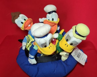 Disney Store Donald Duck Anniversary Bean Bag Set Plush 65 Fiesty Years