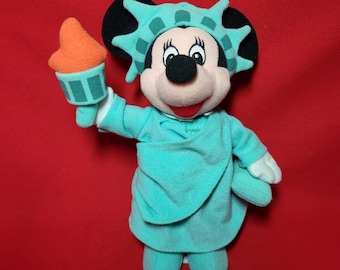 Liberty Minnie Bean Bag Plush The Disney Store Stuffed Toy