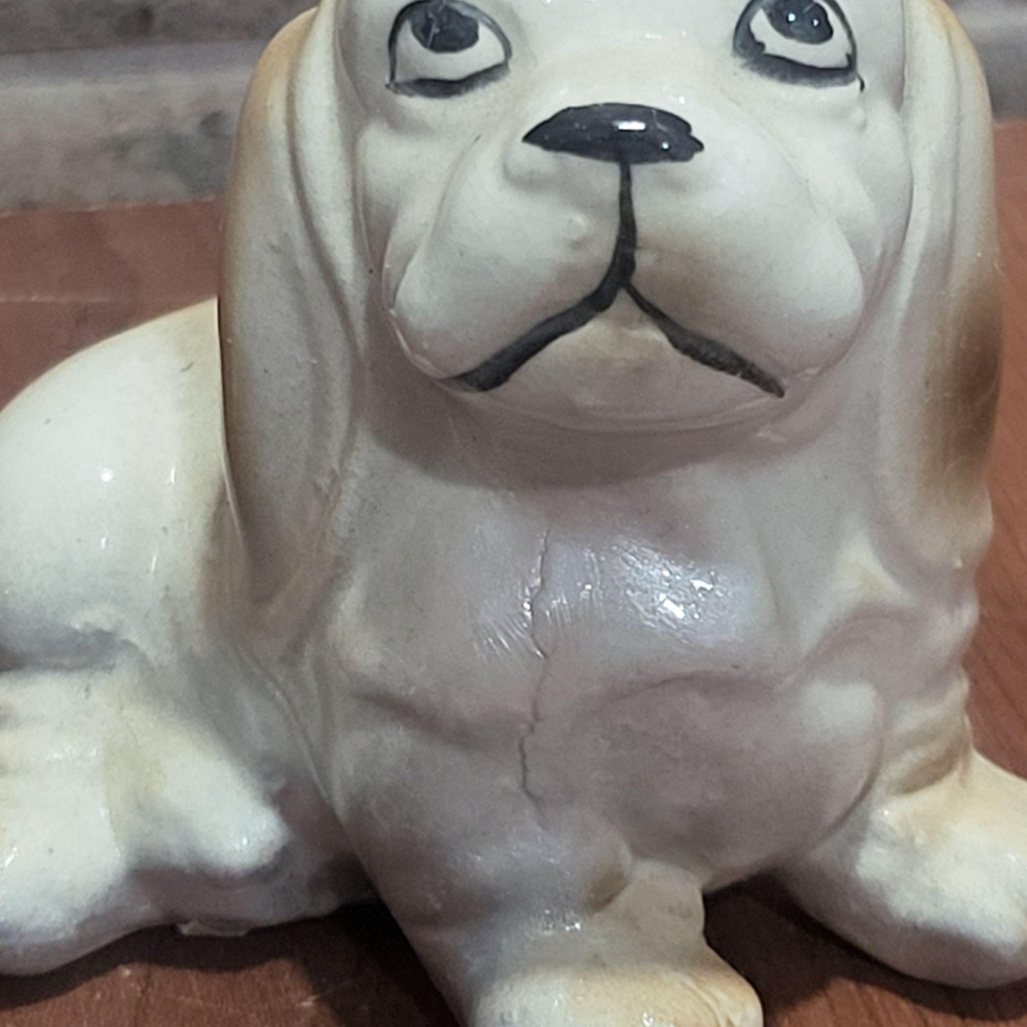 ヴィンテージ磁器製バセットハウンド犬の置物 3体セット - Etsy 日本