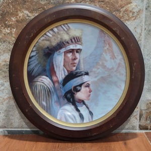 Sombras vagas Plato decorativo de colección de la Nación Arapaho de Perillo Segunda edición Patrimonio indígena de las Américas