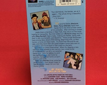 Ma & Pa Kettle Back on the Farm 1994 VHS New Sealed - Etsy