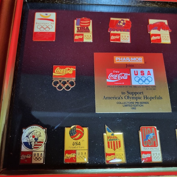 Limited Edition 1992 Coca Cola Americas Olympic 13 Collectors' Pin