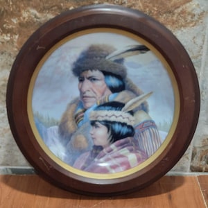 Plato de colección vintage de la Nación Nez Percé de Perillo - Patrimonio Indígena de las Américas