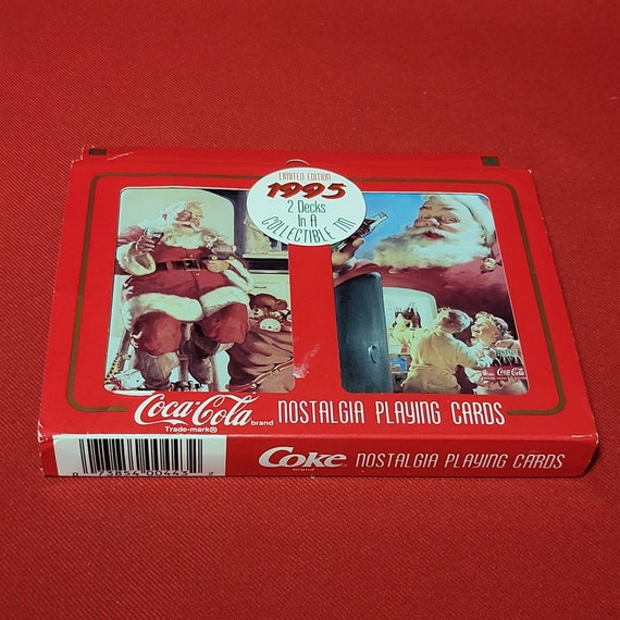 Coca Cola Nostalgia Playing Cards 2 Decks in a Collectible Tin