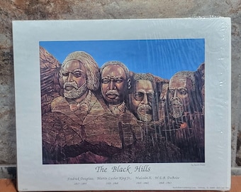 Lámina artística vintage sin marco de Black Hills