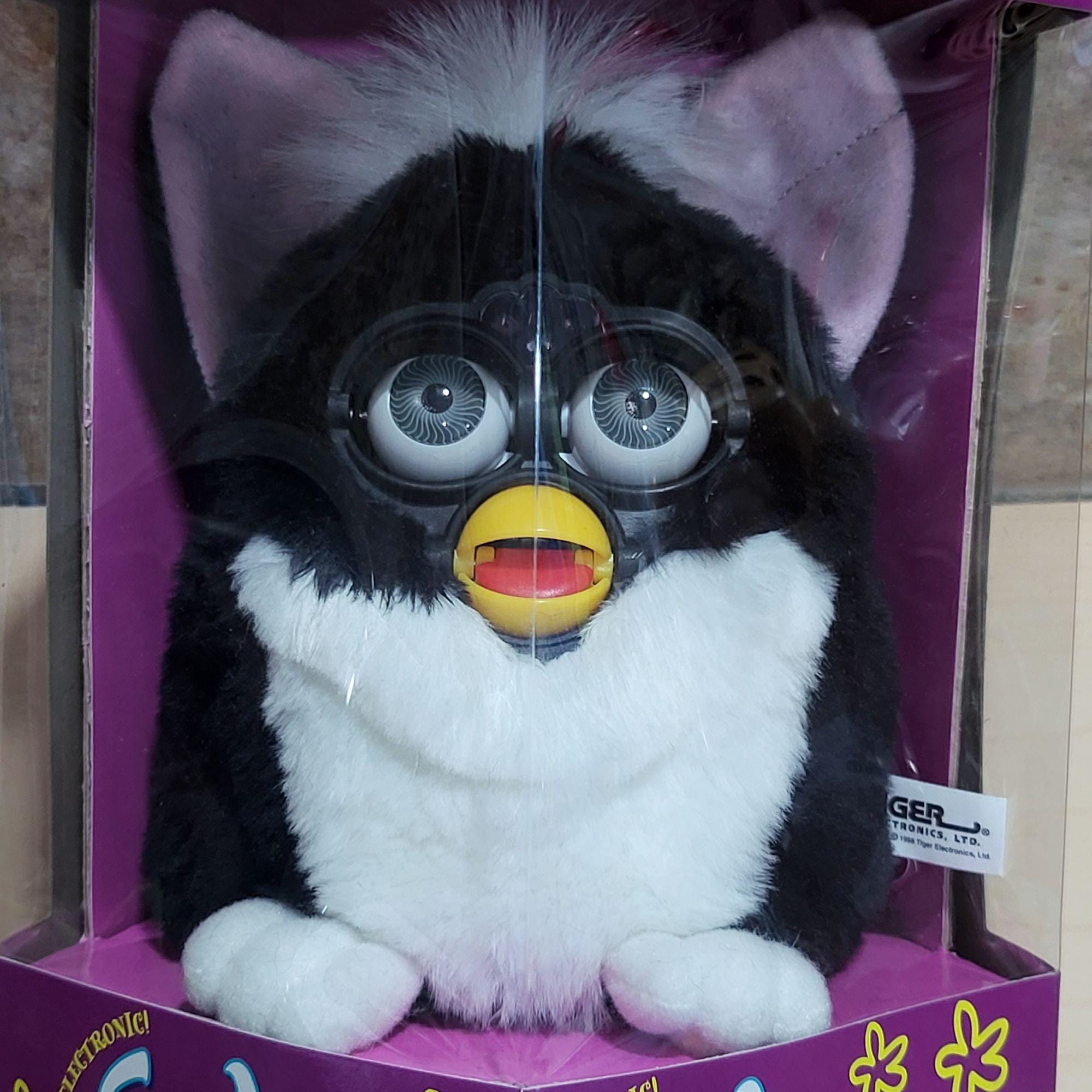 Vintage Black White Furby Tiger Electronic Robotic Toy 1998 - Etsy