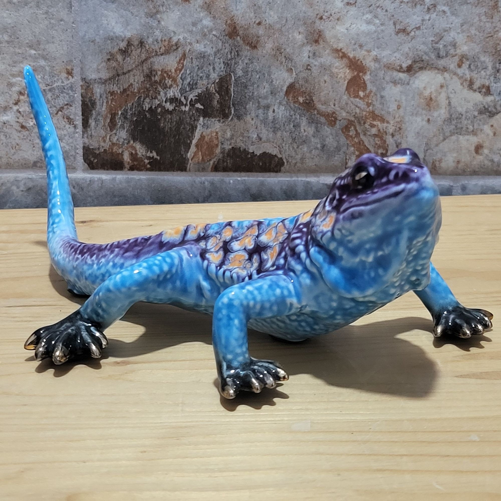 イグアナ トカゲ ヤモリ 磁器の置物 - Etsy 日本