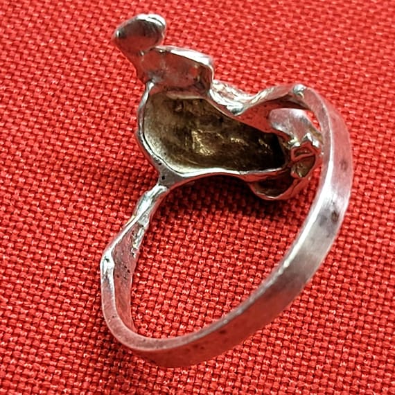Sterling Silver 925 Frog Ring - image 10
