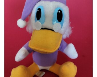 VTG Scrooge Mc Duck Peluche Peluche Juguete 8" Mickeys Navidad Carol