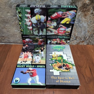 Vintage Sports Football Classics on VHS  Lot of 4 Tested