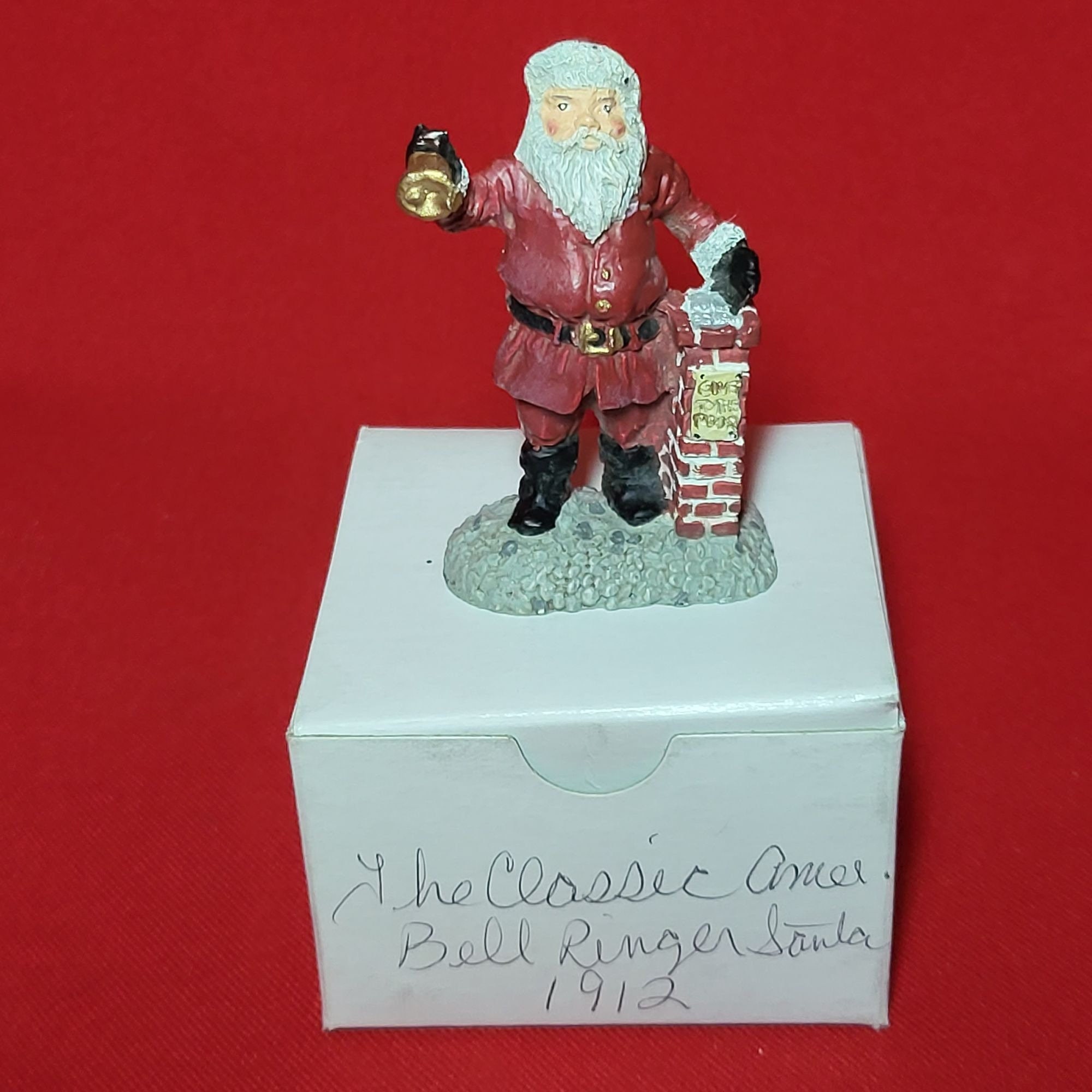 The Classic American Bell Ringer Santa Circa 1912 Miniature Figurine - Etsy