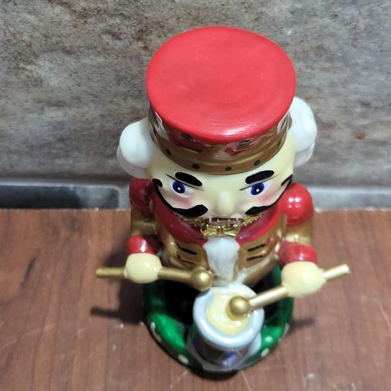 Porcelain Drummer Nutcracker Trinket Box - image 3