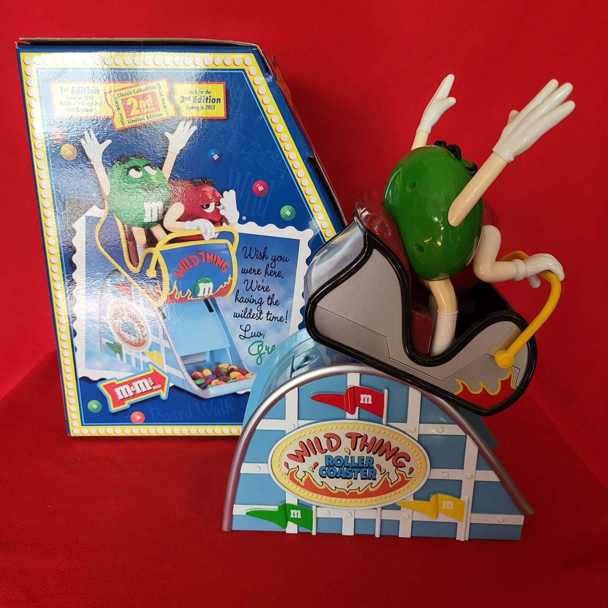M & M Wild Thing Roller Coaster Dispenser Classic Collectible 2nd