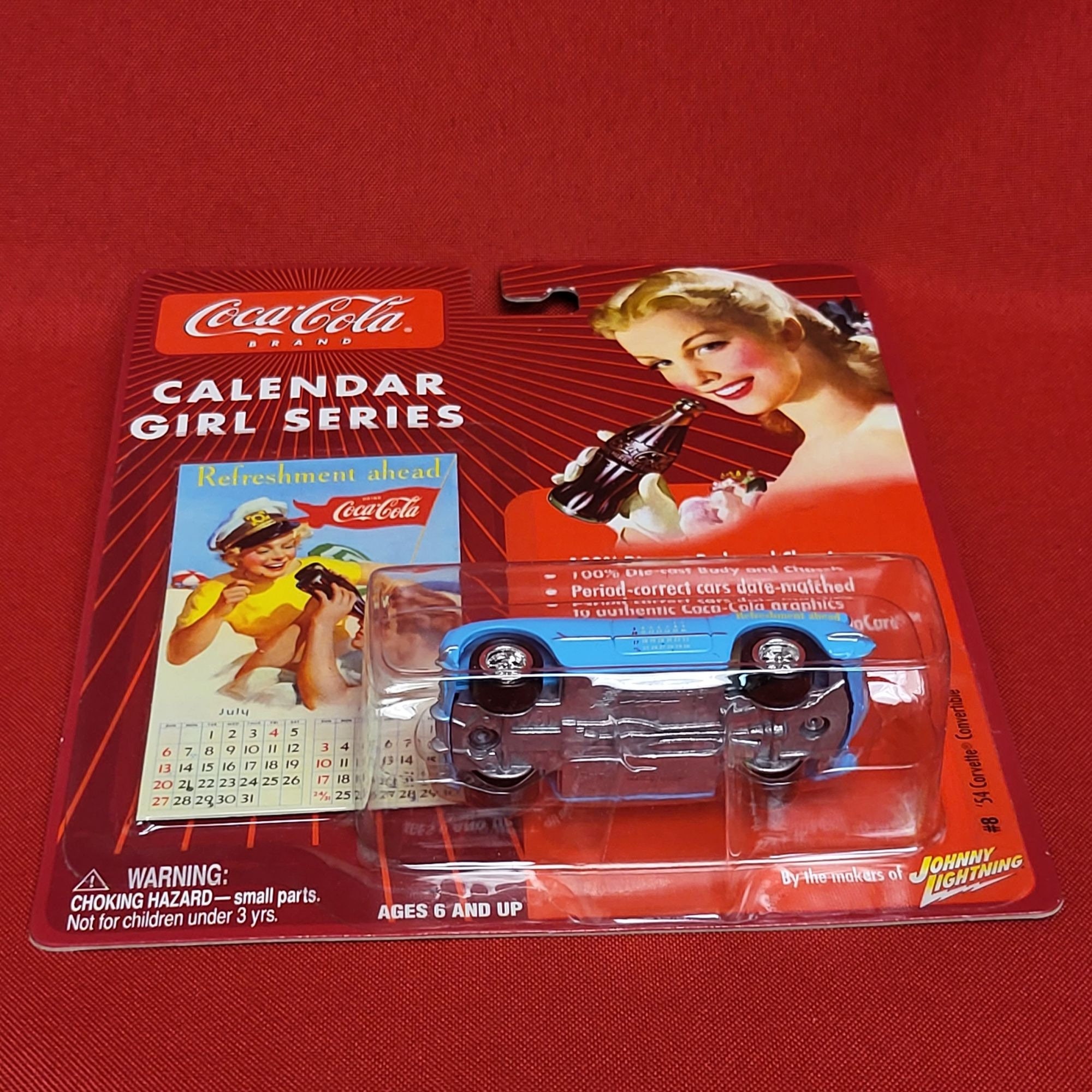 Coca Cola Johnny Lightning Calendar Girl Series Die Cast 54