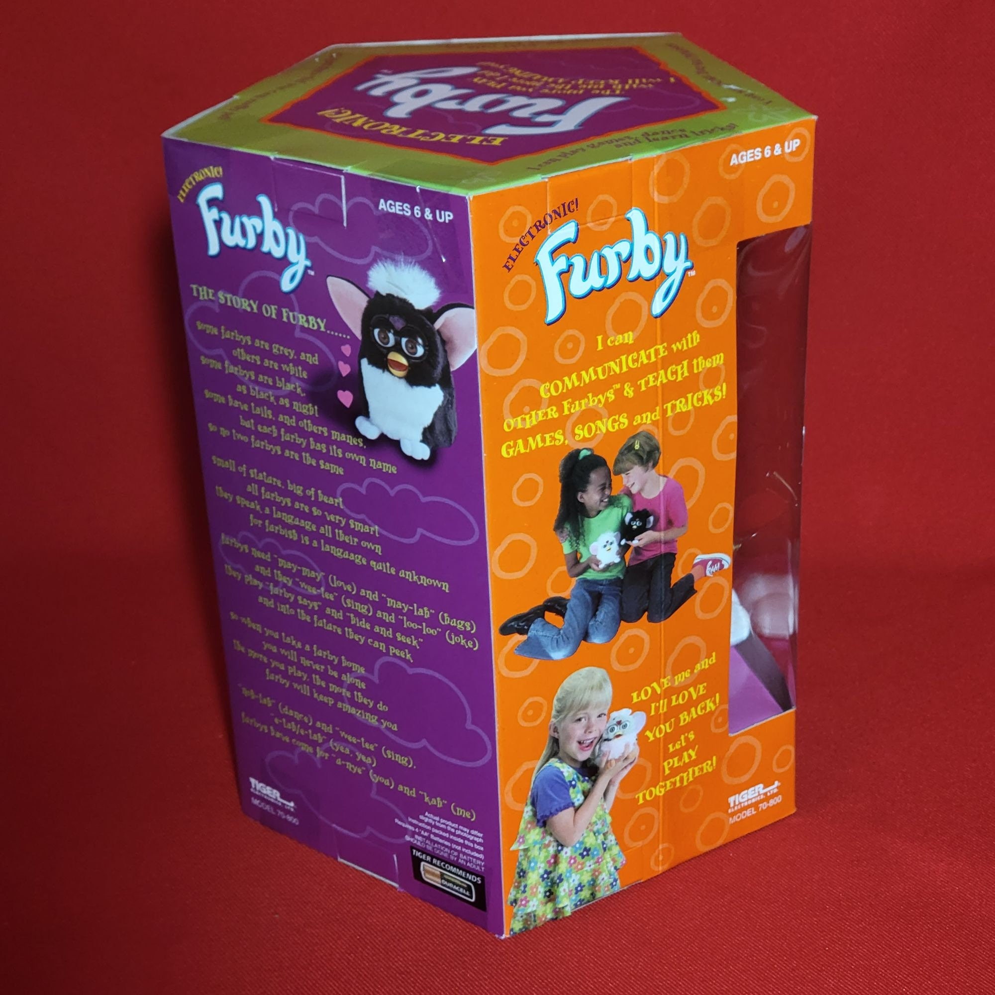 VTG Electronic Furby Black Tiger Model 70800 1998 NIB Etsy