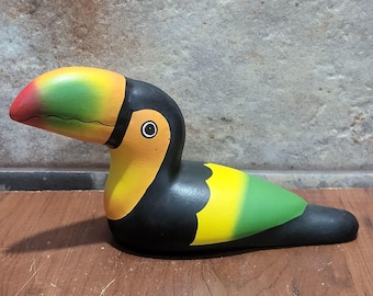 手描きのミニチュア磁器製オオハシ鳥 28527 - Etsy 日本