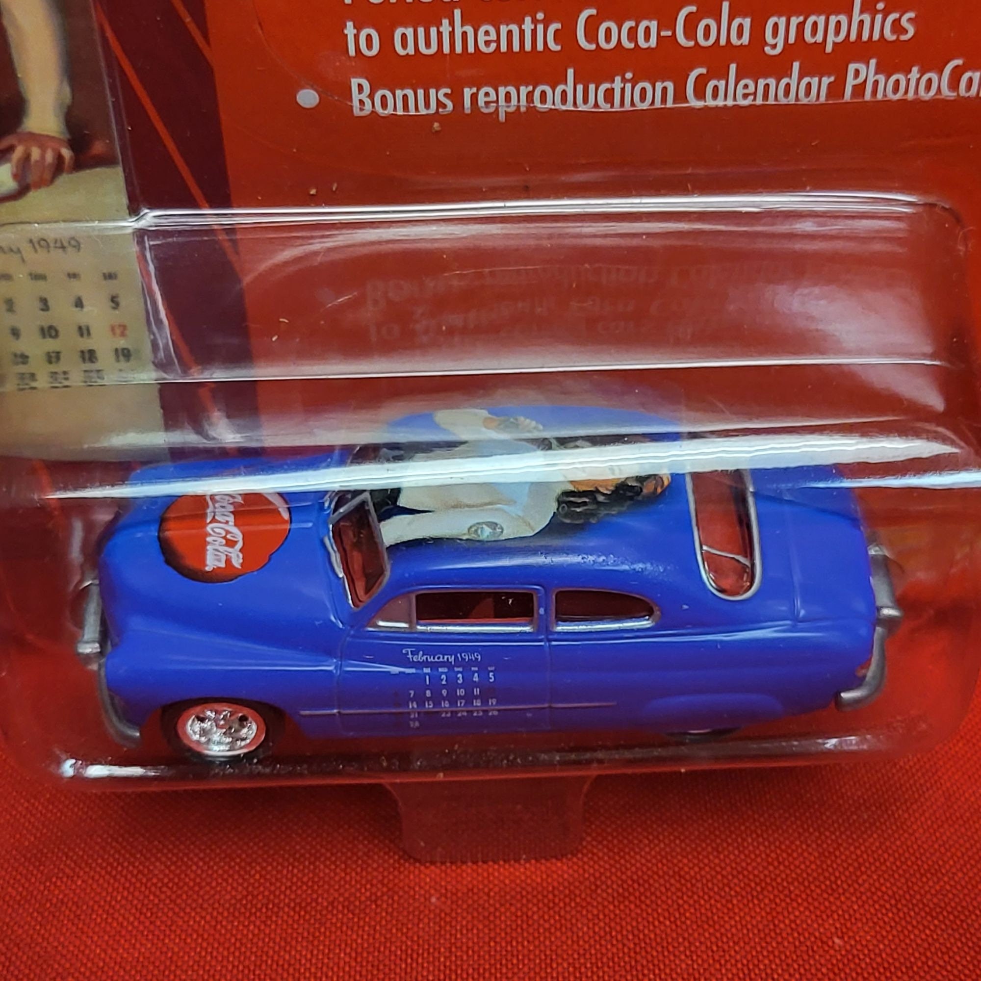 Coca Cola Johnny Lightning Calendar Girl Series Die Cast 49