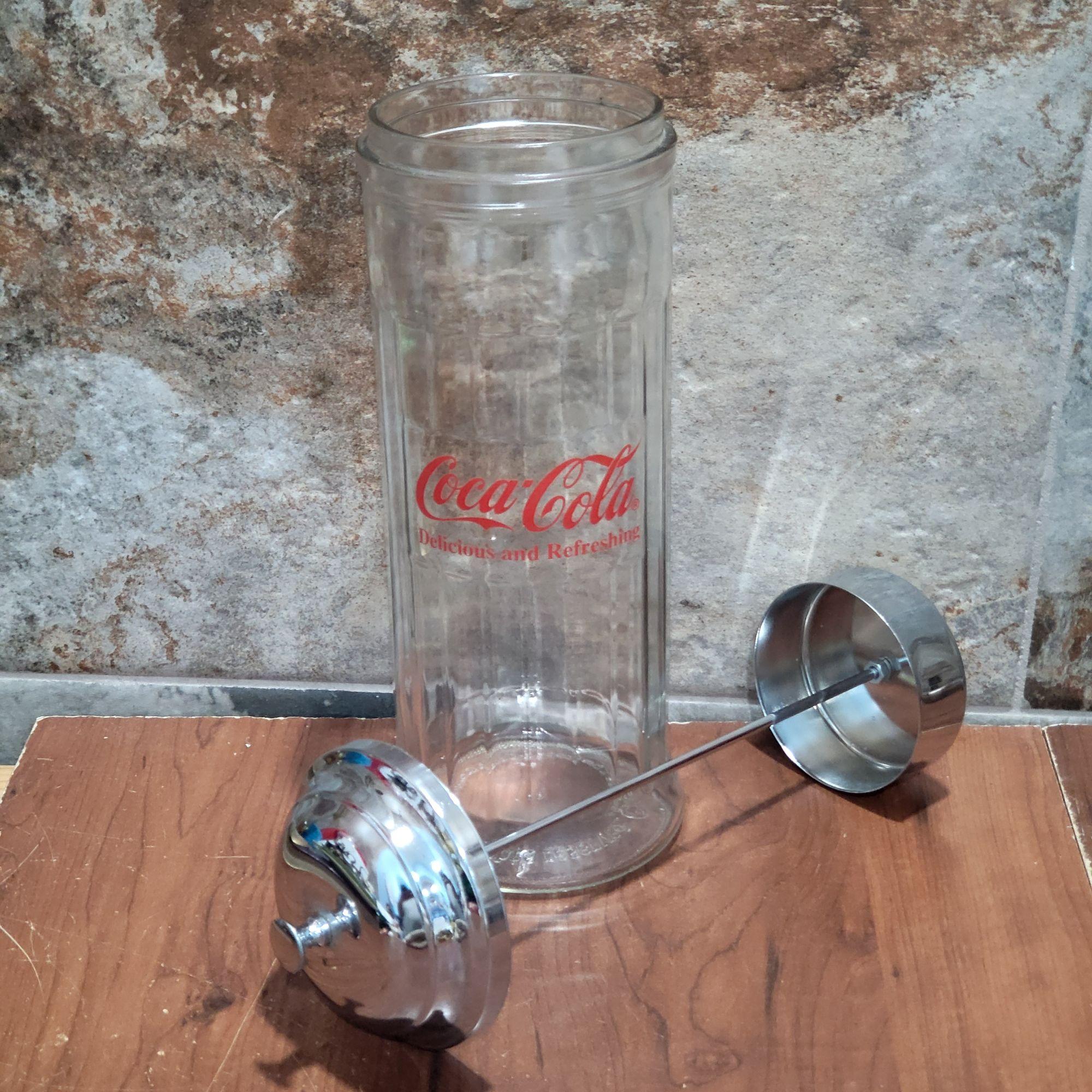 コカコーラブランドのソーダファウンテンストローディスペンサーガラス
