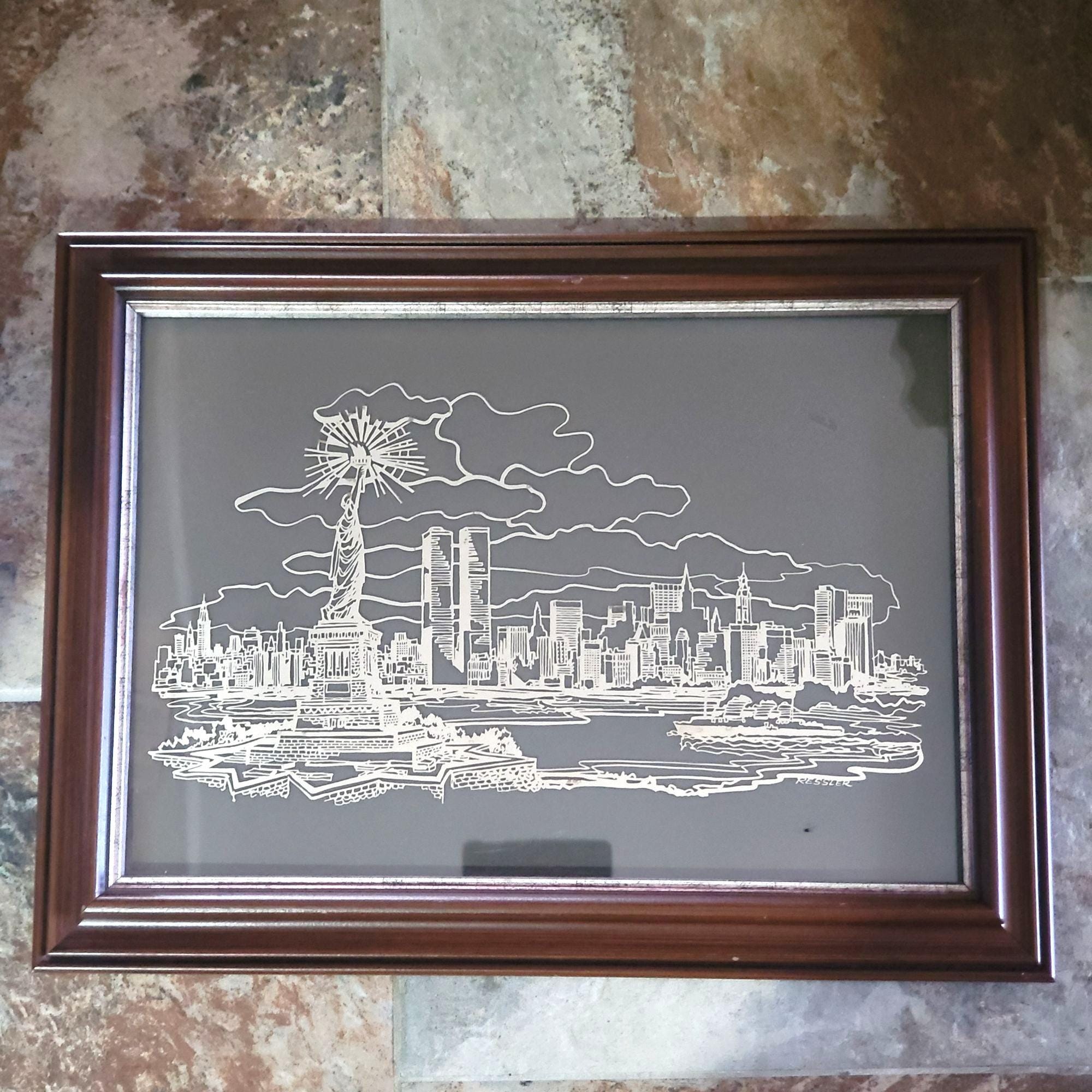 New York Sterling Silver Silhouette Franklin Mint William Ressler