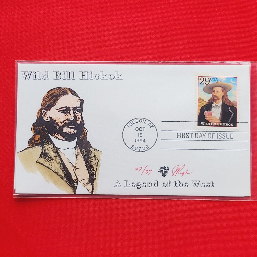 ワイルド・ビル・ヒコック 発行初日切手カシェ封筒 - Etsy 日本
