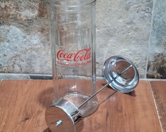 コカコーラブランドのソーダファウンテンストローディスペンサーガラス