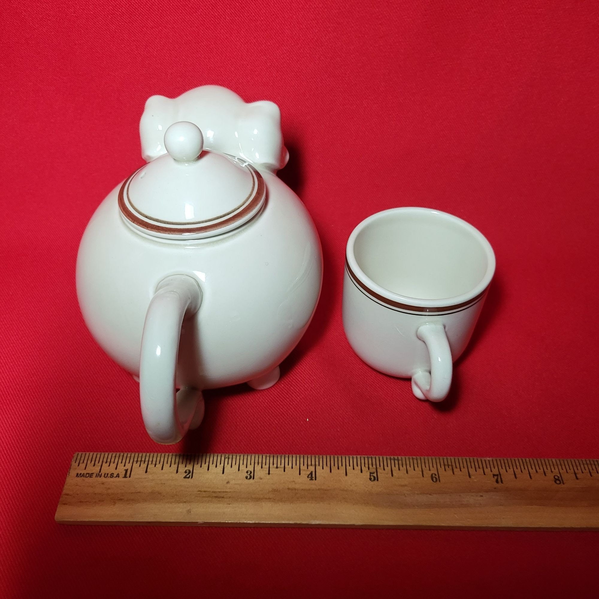 Vintage Pig Teapot and Tea Cups Fitz and Floyd Set of 6 Japan Etsy
