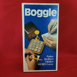 Vintage Boggle Hidden Word Game Parker Brothers 1976