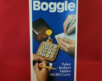 Vintage Boggle Hidden Word Game Parker Brothers 1976