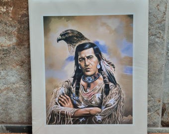 Vintage ingelijste Ghost Spirit Art Print muurdecoratie 1991