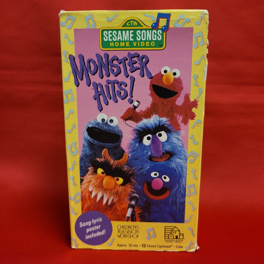 monster-hits-sesame-songs-1990-vhs-etsy