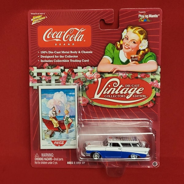 Coca Cola Johnny Lightning Vintage Collection Die Cast 1957 Chevy Nomad