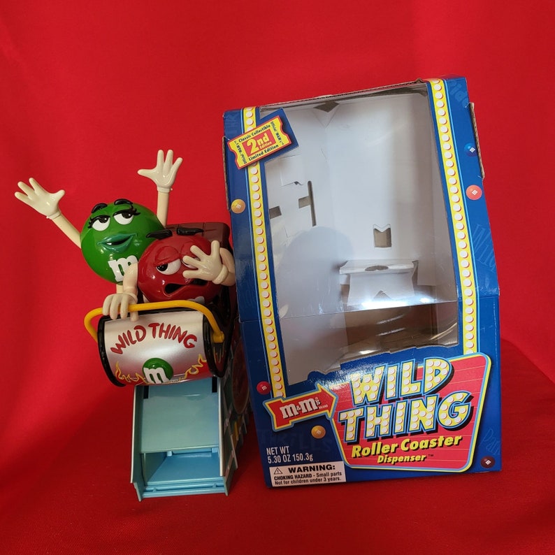 M & M Wild Thing Roller Coaster Dispenser Classic Collectible 2nd ...