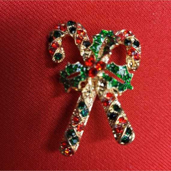 Christmas Pin Brooch Set of 2 Christmas Candy Can… - image 7