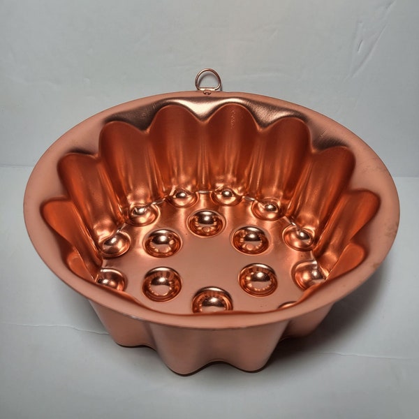 Copper Jello Mold Etsy
