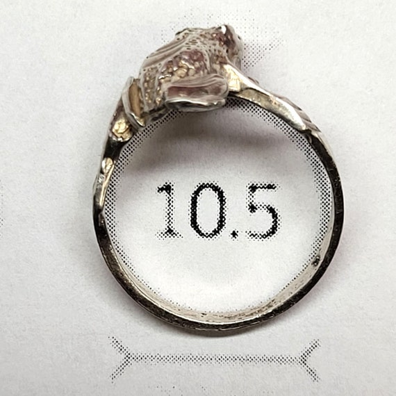 Sterling Silver 925 Frog Ring - image 9