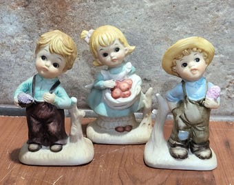 Vintage Norleans Japan Piar of Porcelain Figurines - Etsy