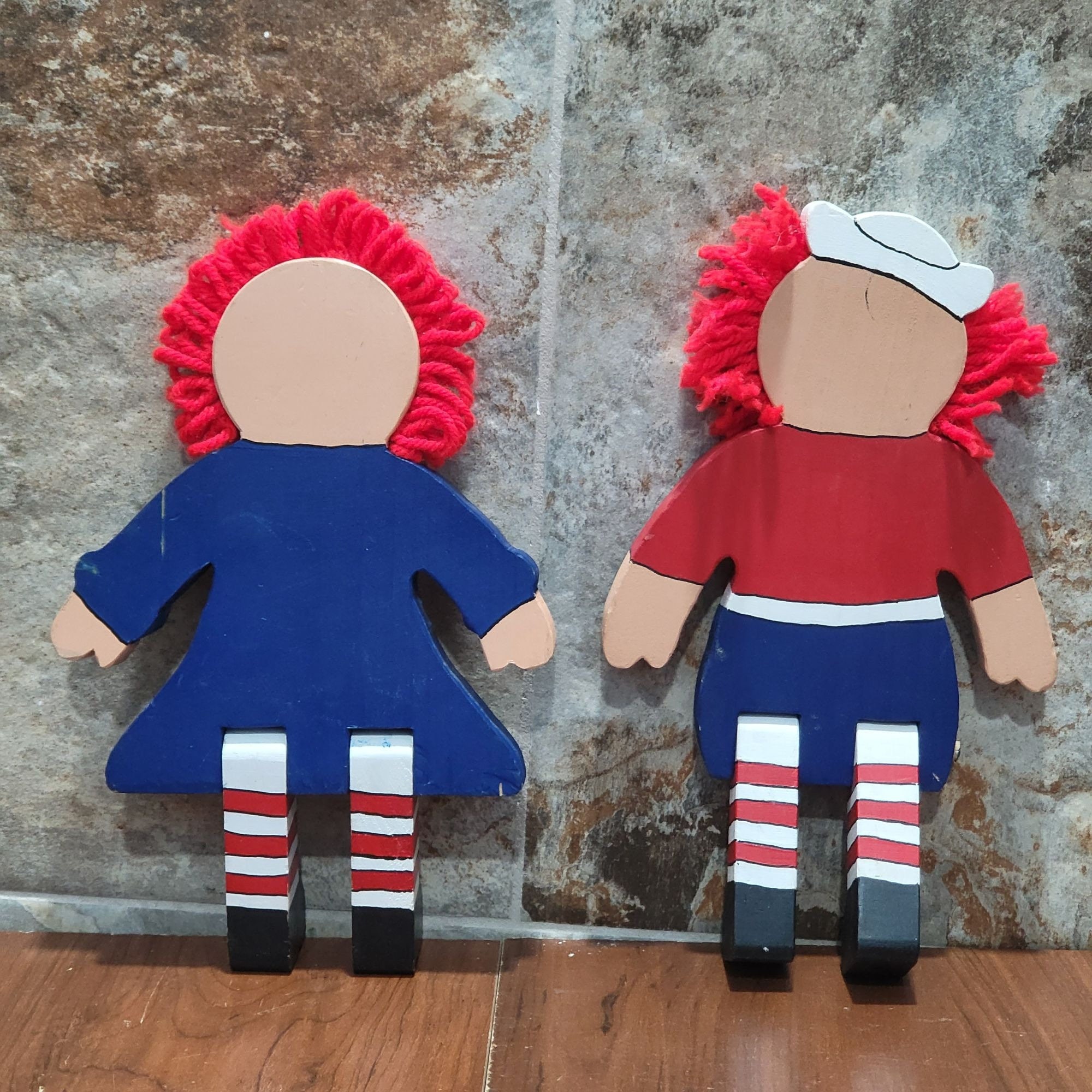インテリア小物 Raggedy Ann & Andy 木製ハウス型 ディスプレイスタンド