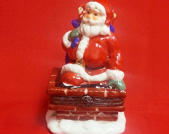 ヴィンテージ雑貨 サンタクロース ヴィンテージ 1997 クラシカル コレクタブル ルーフトップ
