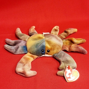 Ty Beanie Babies Claude The Crab 1996 Plush Stuffed Animal