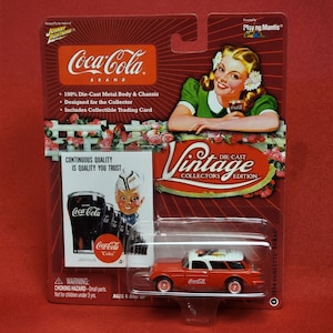 Coca Cola Johnny Lightning Vintage collectie gegoten 1954 Corvette Nomad