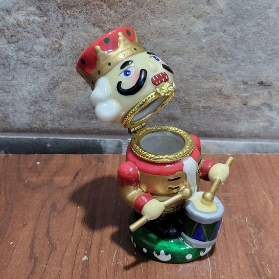 Porcelain Drummer Nutcracker Trinket Box - image 8