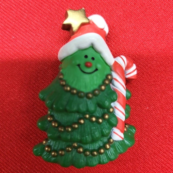 Christmas Pin Brooch Set of 3 Christmas Tree Sant… - image 4
