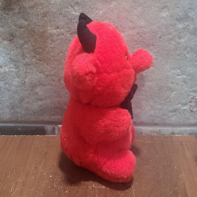 Vintage Acme Red Devil Stuffed Animal Plush Toy - Etsy