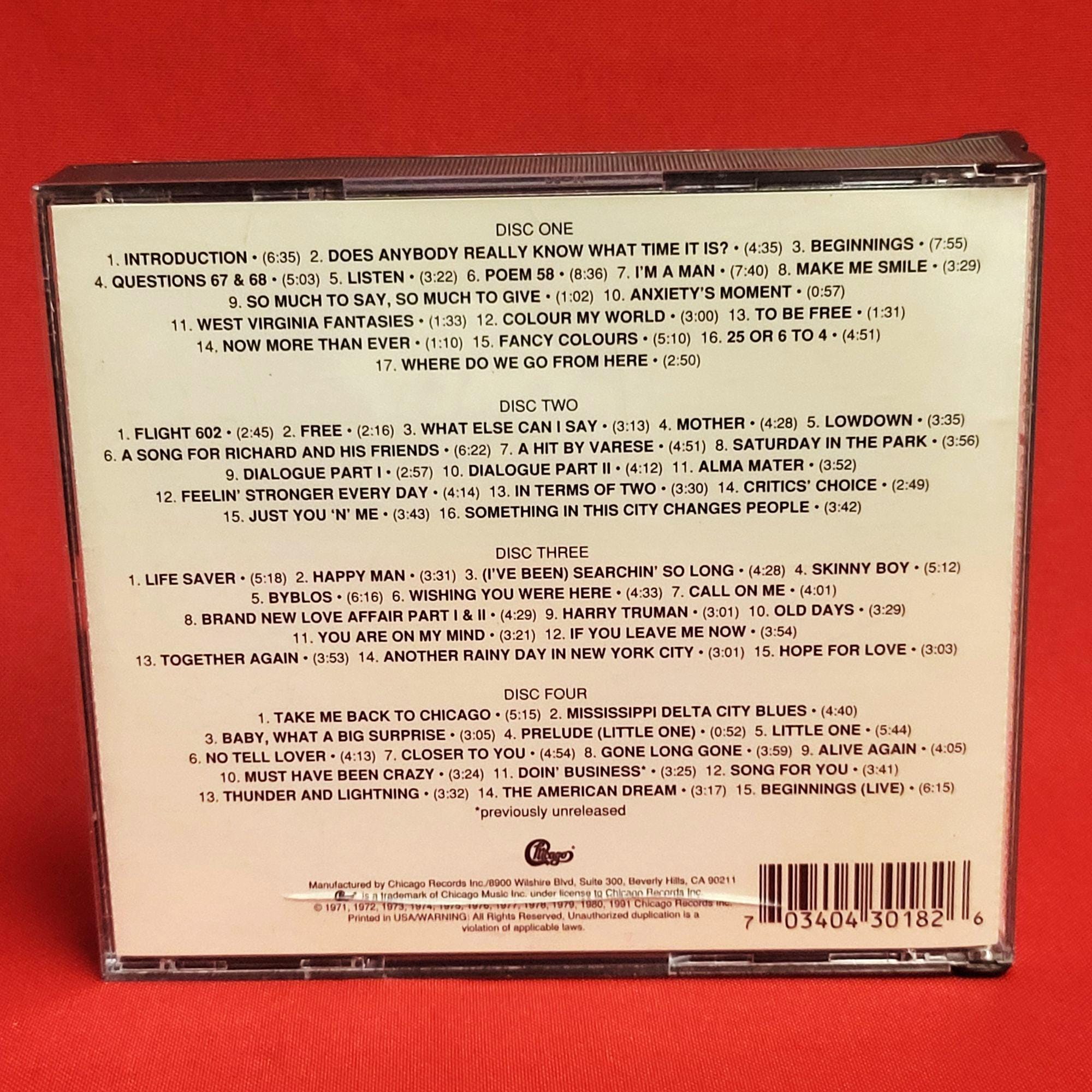 シカゴ・グループ・ポートレート Vol.1-4 4枚組 1991 CD サイン入り