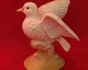 VTG Norleans Korea Bisque weiße Taube Vogel Figur Decor