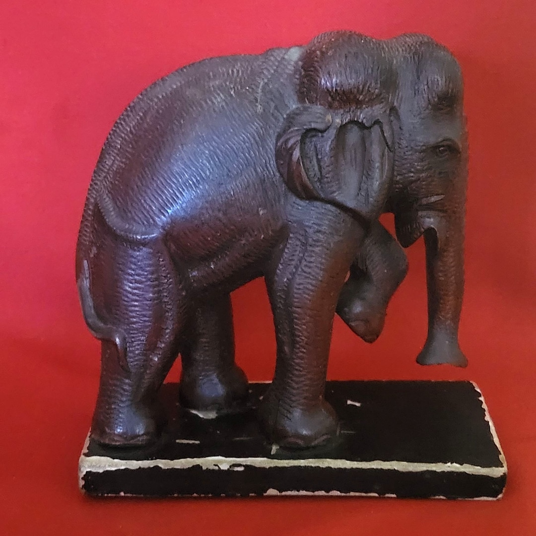 VTG 木彫り象の彫刻 室内装飾 - Etsy 日本