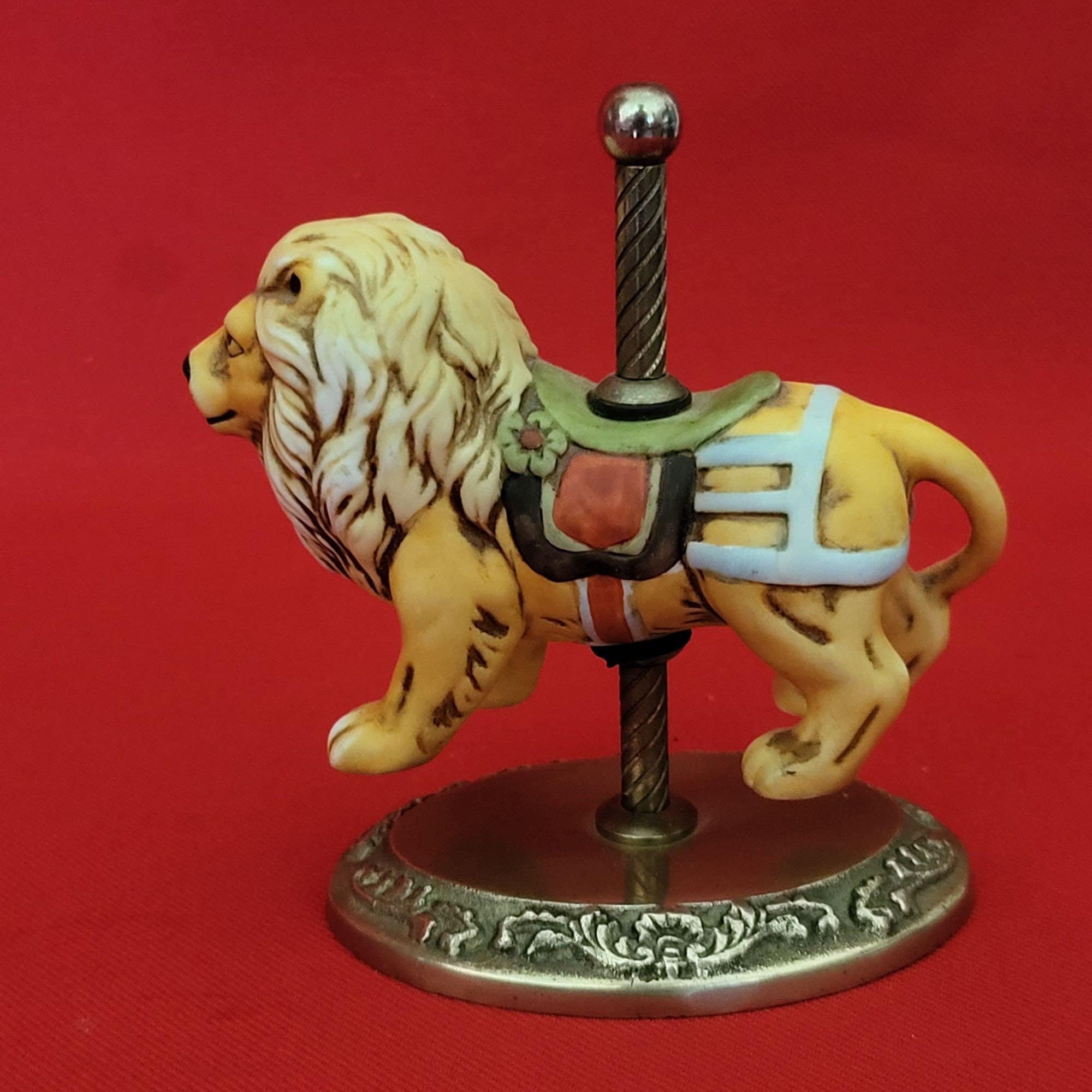 Lot De 3 Ornements De Noël Hallmark 2004 - Série Carrousel Avec Lion Majestic
